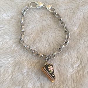 Brighton Cake Slice Charm Bracelet